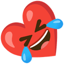 🤣 rolling_on_the_floor_laughing + ❤️ heart emoji mashup
