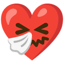 🤧 sneezing_face + ❤️ heart emoji mashup