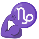 ♑ capricorn + 💪 muscle emoji mashup
