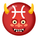 ♓ pisces + 👹 japanese_ogre emoji mashup