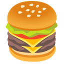 🍔 hamburger + 🍔 hamburger emoji mashup