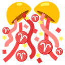 ♈ aries + 🎊 confetti_ball emoji mashup