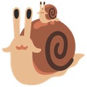 🐌 snail + 🐌 snail emoji mashup