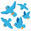 🐦 bird + 🐦 bird emoji mashup