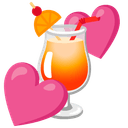 💕 two_hearts + 🍹 tropical_drink emoji mashup
