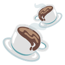 ☕ coffee + 💕 two_hearts emoji mashup