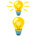 💡 bulb + 💡 bulb emoji mashup